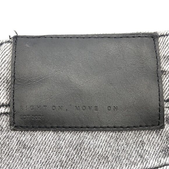 Zara Womens Cut Off Jean Shorts Size 0 High Rise Zip Fly Faded Black Denim - Picture 5 of 7